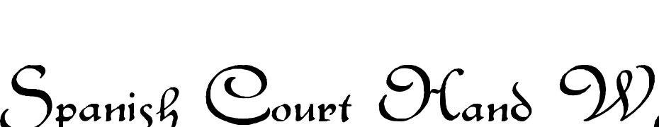 Spanish Court Hand WF Font Download Free